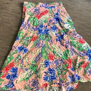OG American Apparel floral wrap midi skirt XS